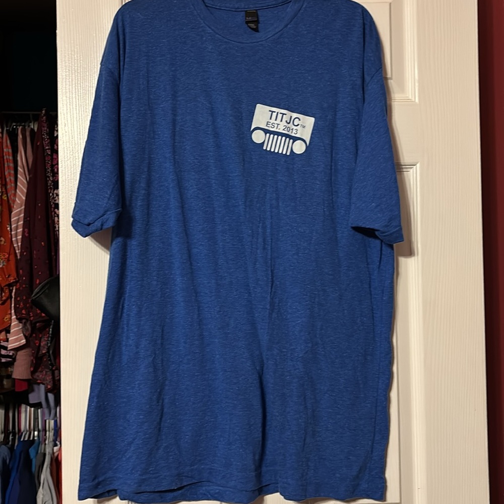 NWOT TITJC Tultex Blue T-Shirt size xxl